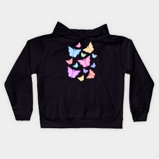 Colorful butterflies Kids Hoodie